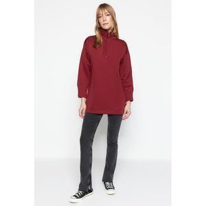 NWT Trendyol Sweatshirt Burgundy Oversize